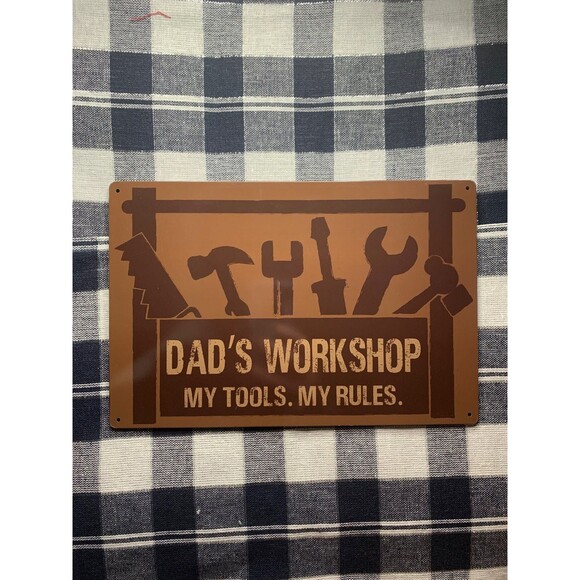Dad’s workshop metal sign- man cave - Picture 3 of 3